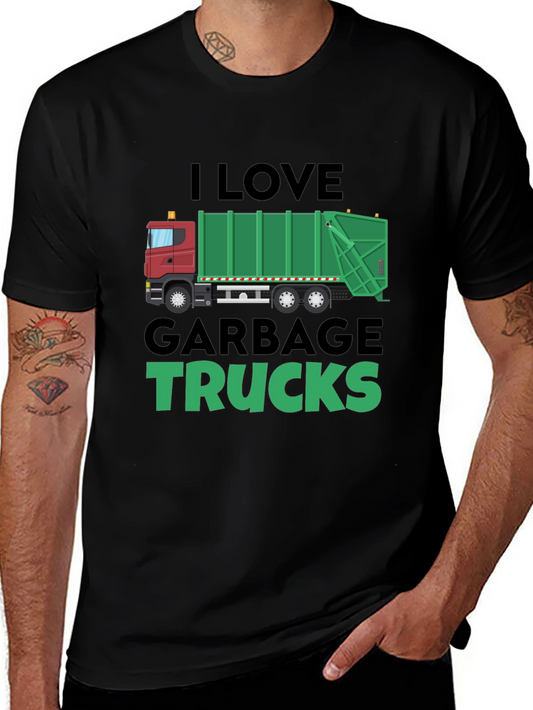 I Love Garbage Trucks T-Shirt