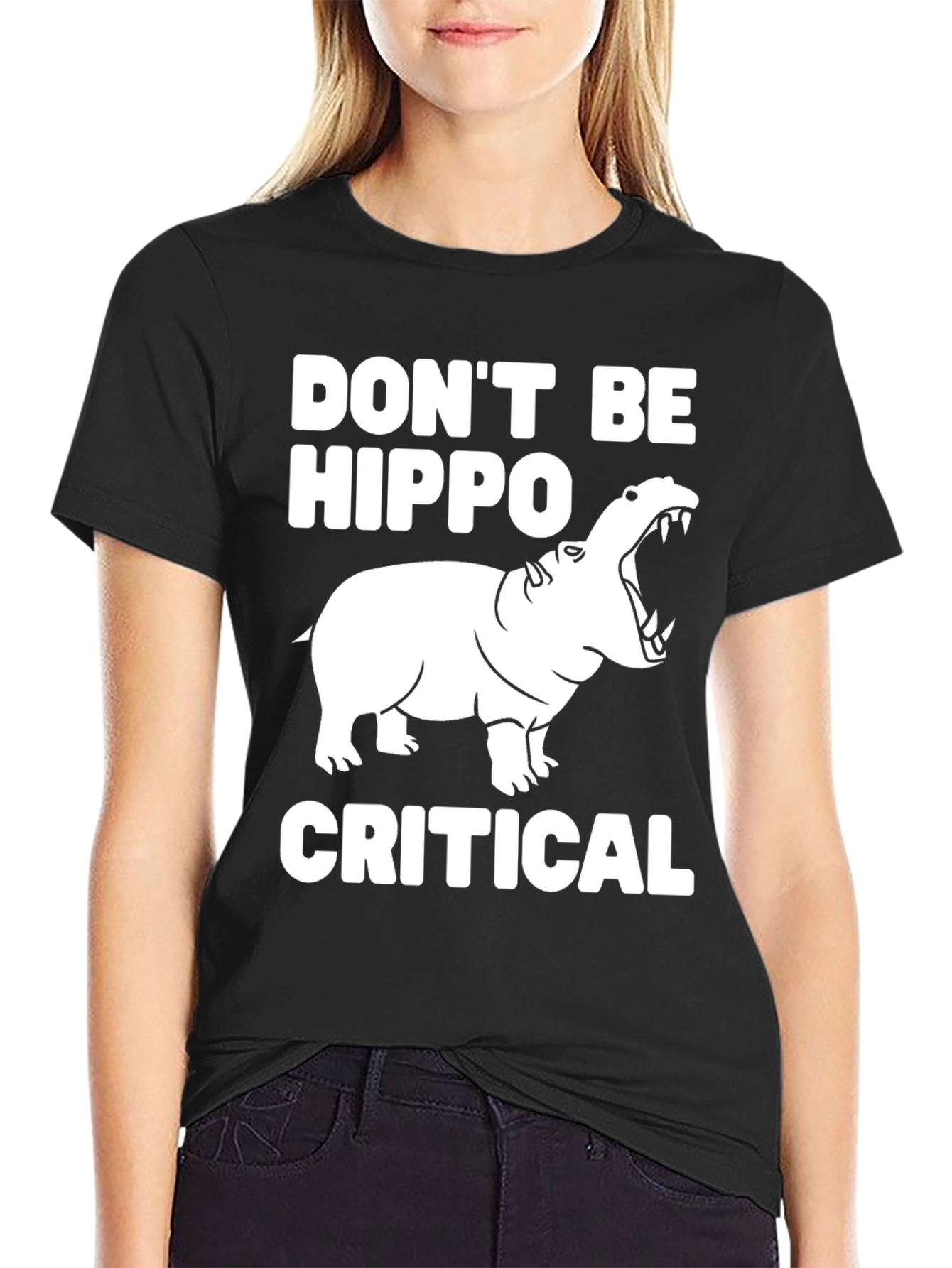 Dont Be Hippo-Critical Graphic Tee