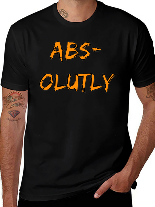 Humorous ABS-OLUTLY Black T-Shirt