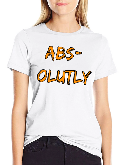 Humorous ABS-OLUTLY Black T-Shirt