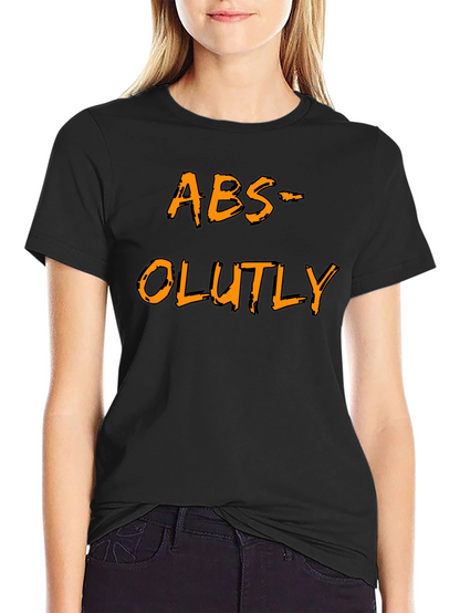 Humorous ABS-OLUTLY Black T-Shirt