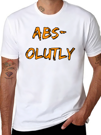Humorous ABS-OLUTLY Black T-Shirt