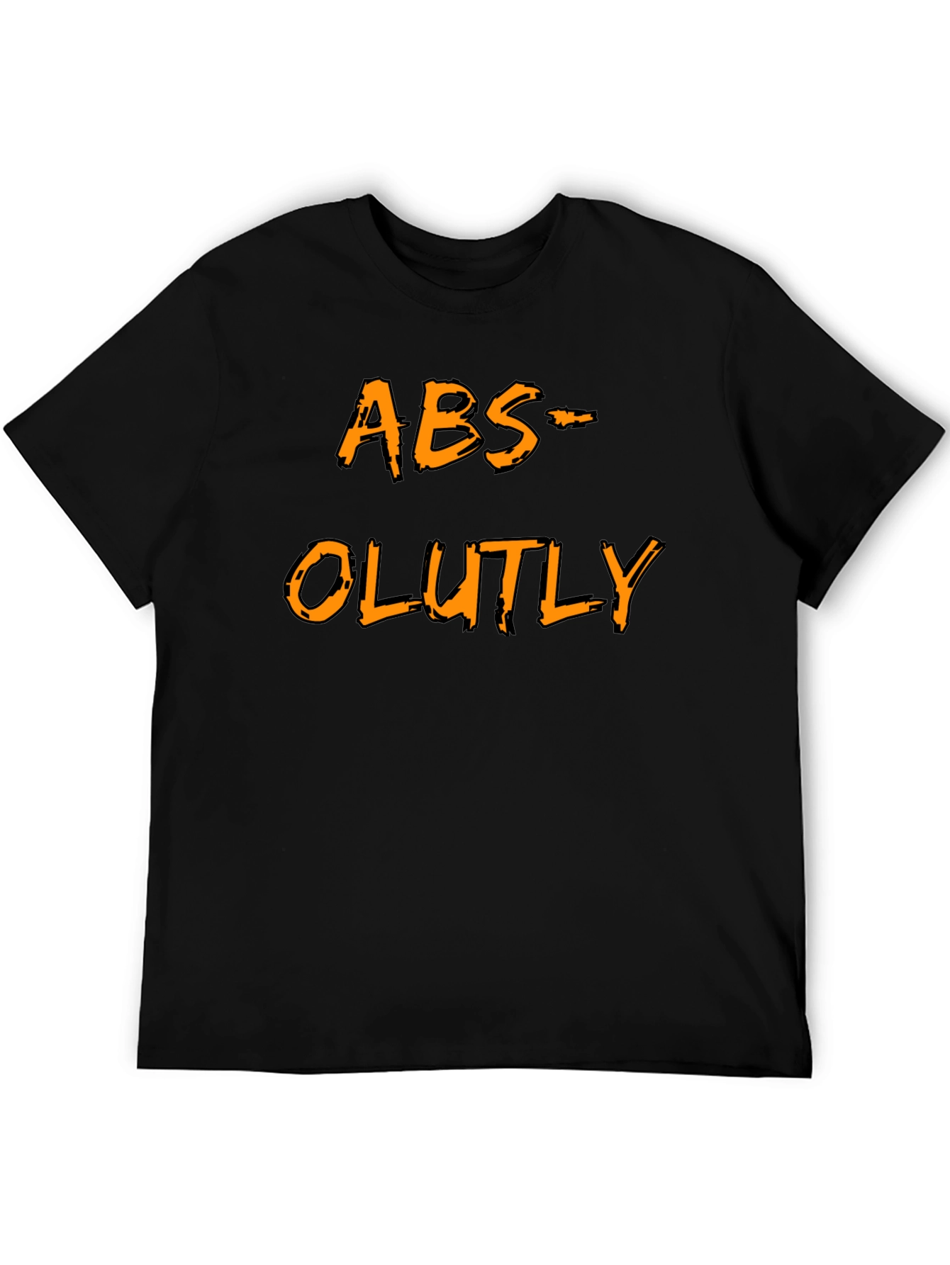 Humorous ABS-OLUTLY Black T-Shirt