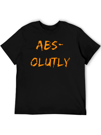 Humorous ABS-OLUTLY Black T-Shirt