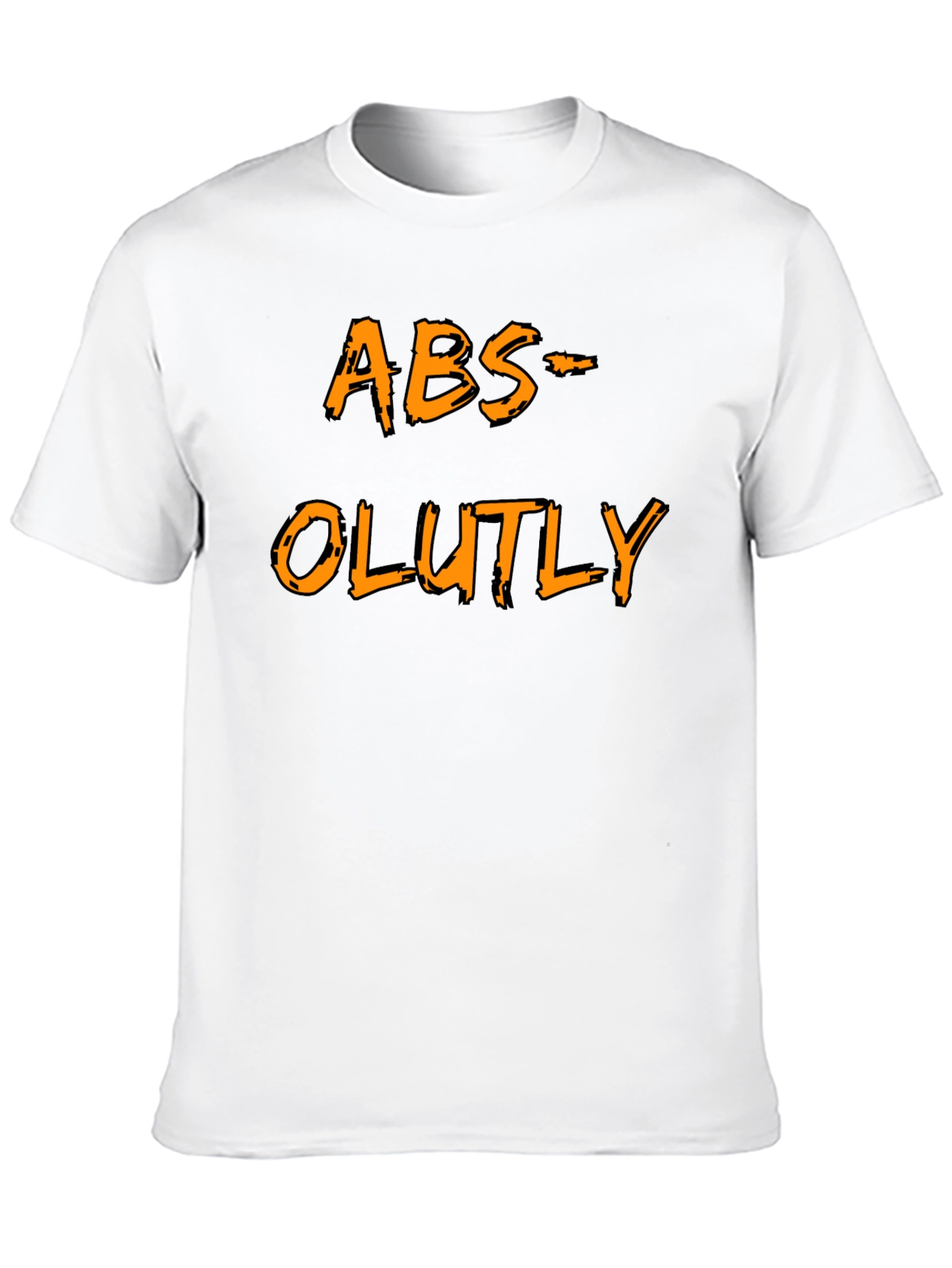 Humorous ABS-OLUTLY Black T-Shirt