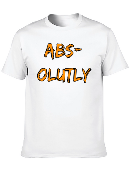 Humorous ABS-OLUTLY Black T-Shirt