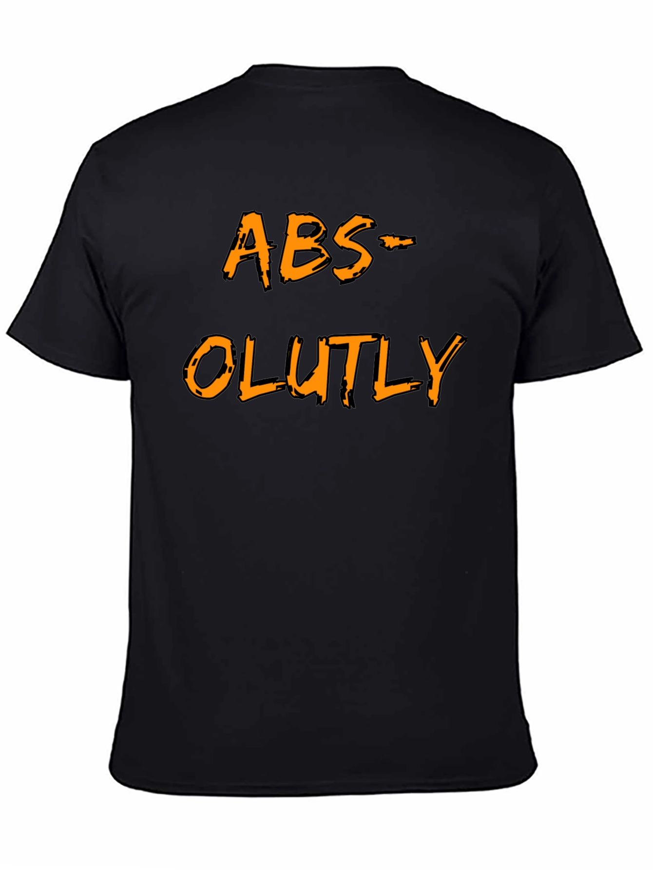 Humorous ABS-OLUTLY Black T-Shirt