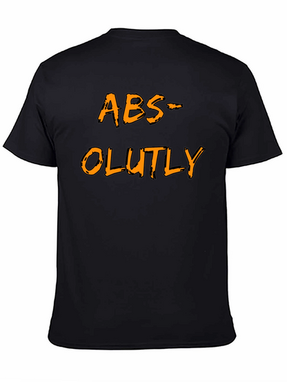 Humorous ABS-OLUTLY Black T-Shirt