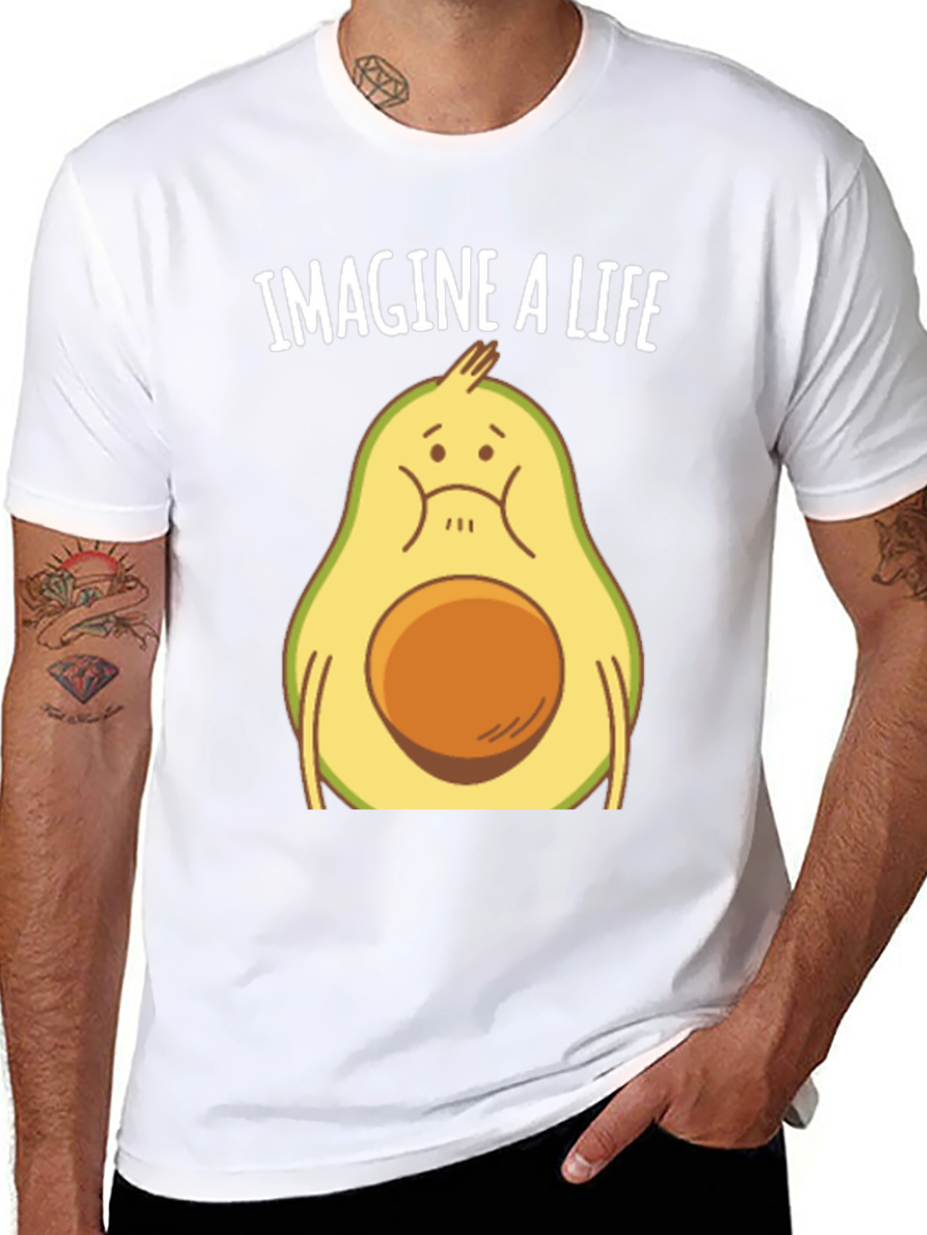 Sad Avocado T-Shirt - Imagine A Life