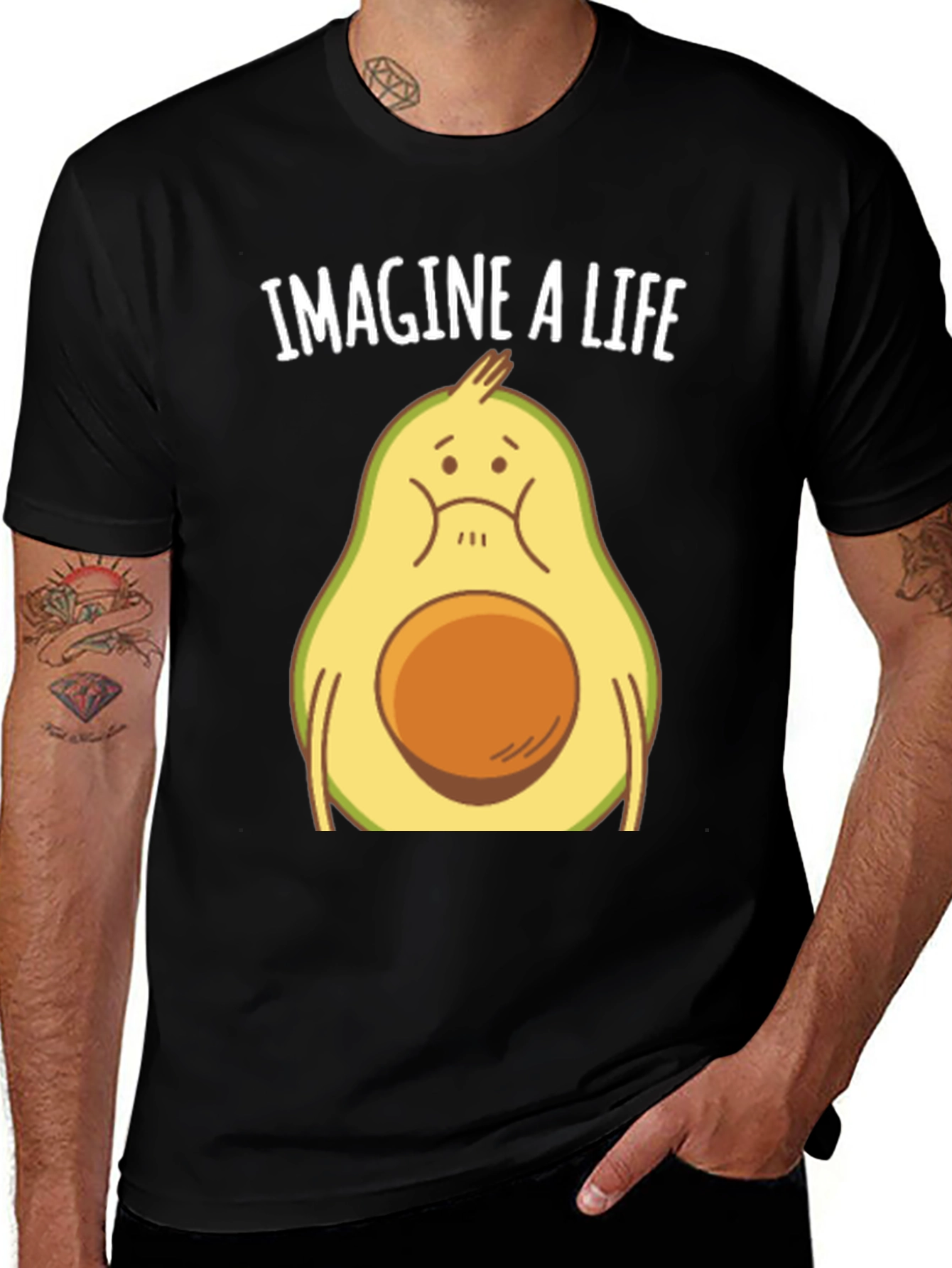 Sad Avocado T-Shirt - Imagine A Life