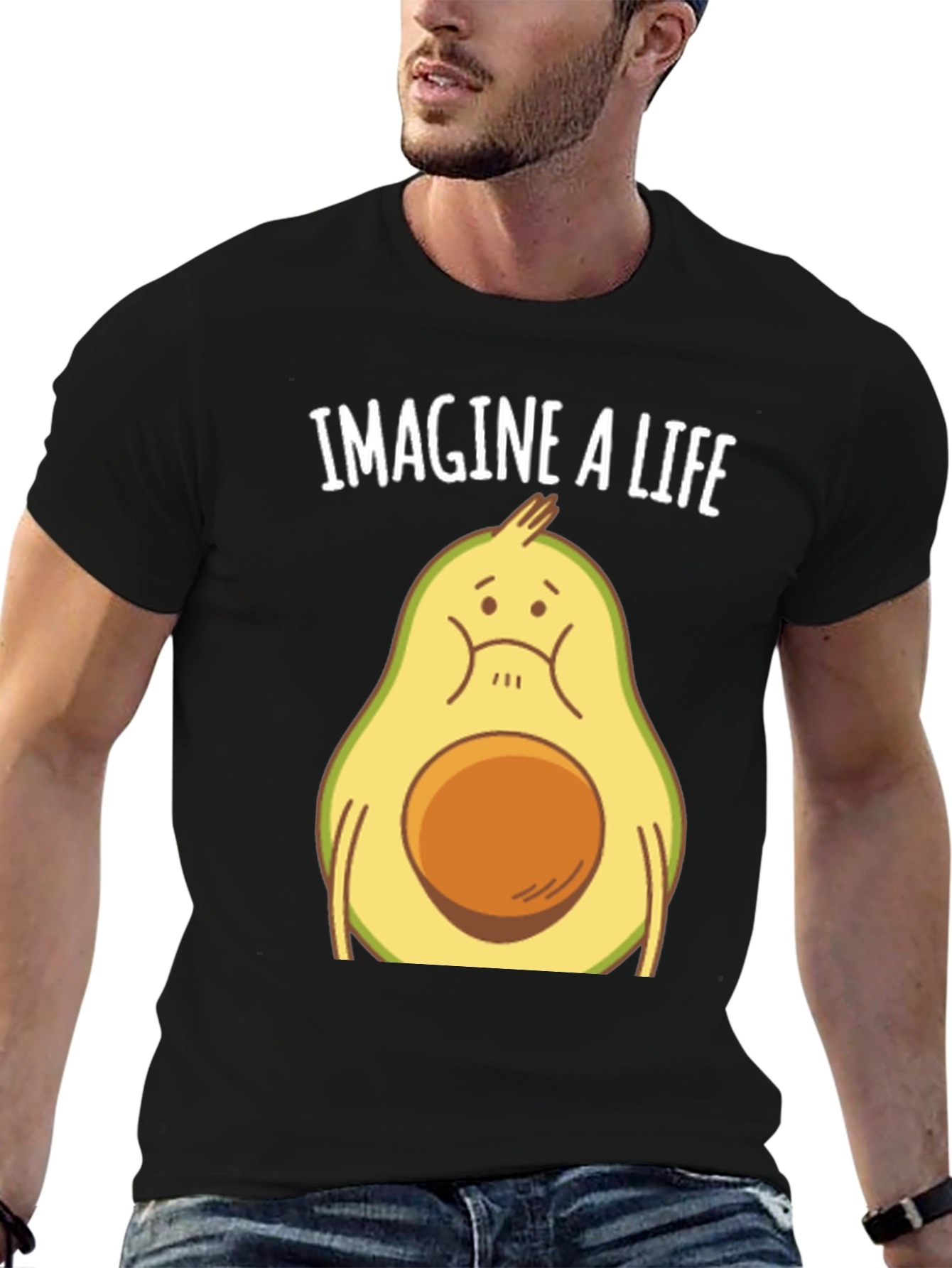 Sad Avocado T-Shirt - Imagine A Life