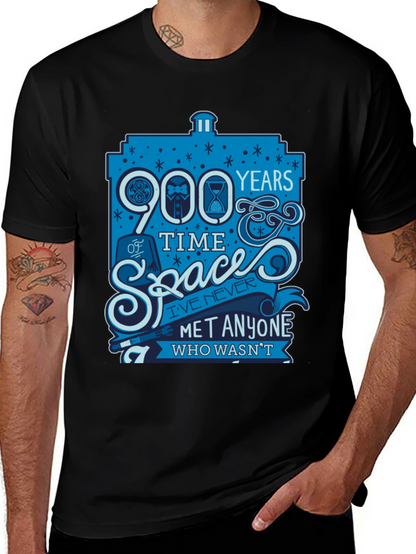 Doctor Who 900 Years Time Space Graphic T-Shirt