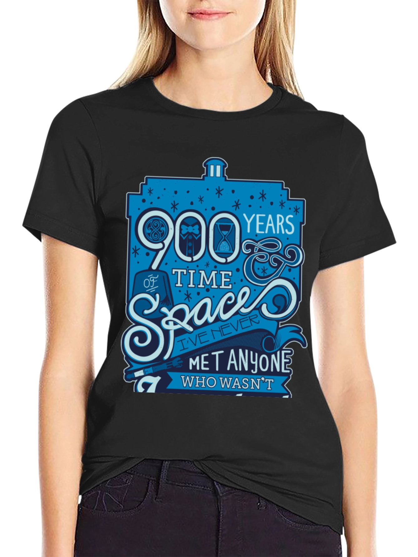 Doctor Who 900 Years Time Space Graphic T-Shirt