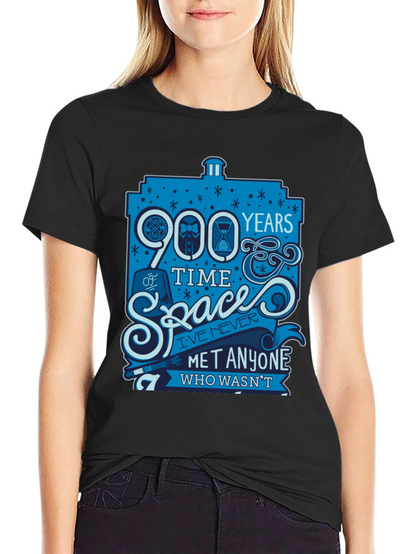 Doctor Who 900 Years Time Space Graphic T-Shirt