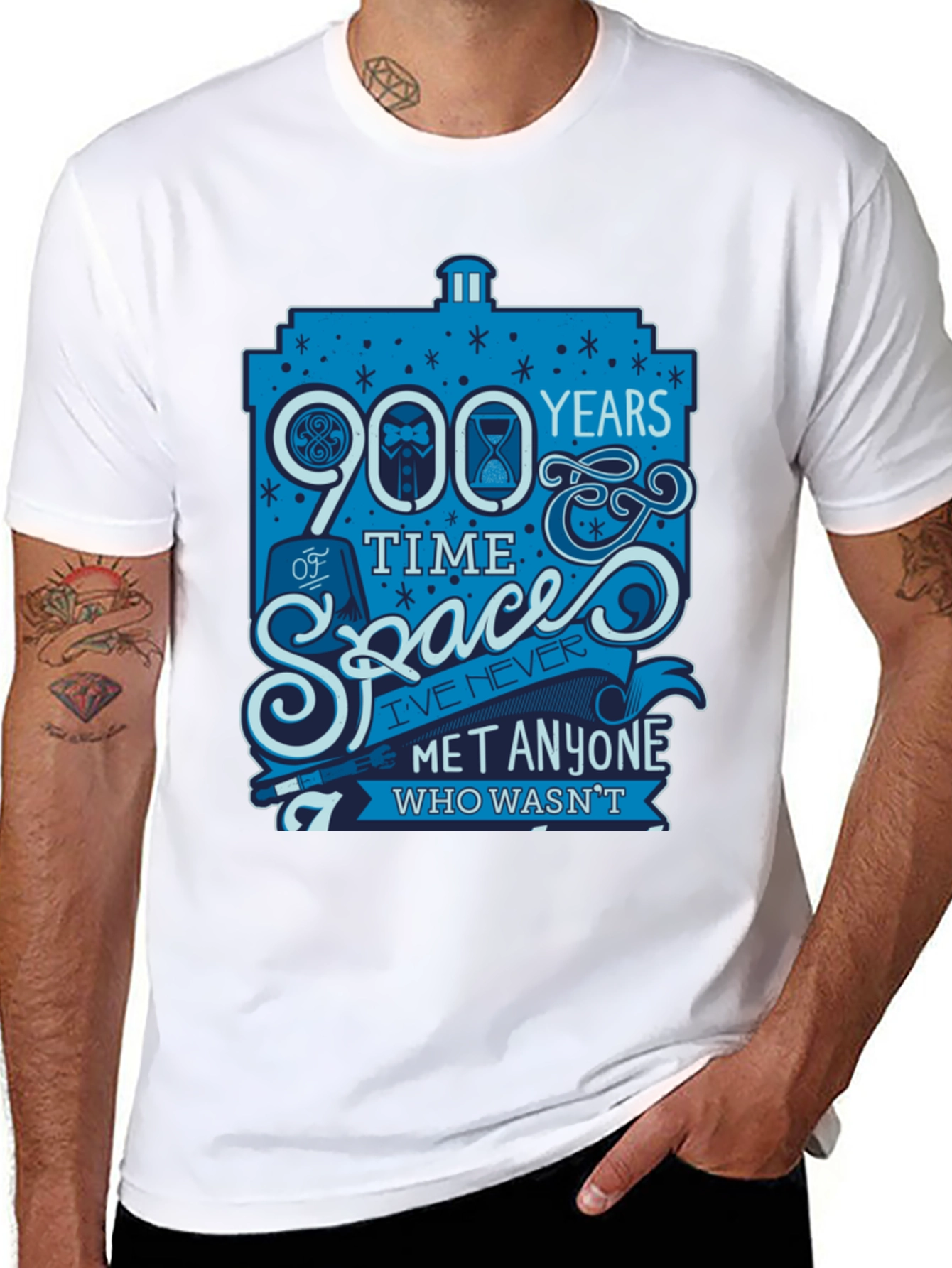 Doctor Who 900 Years Time Space Graphic T-Shirt