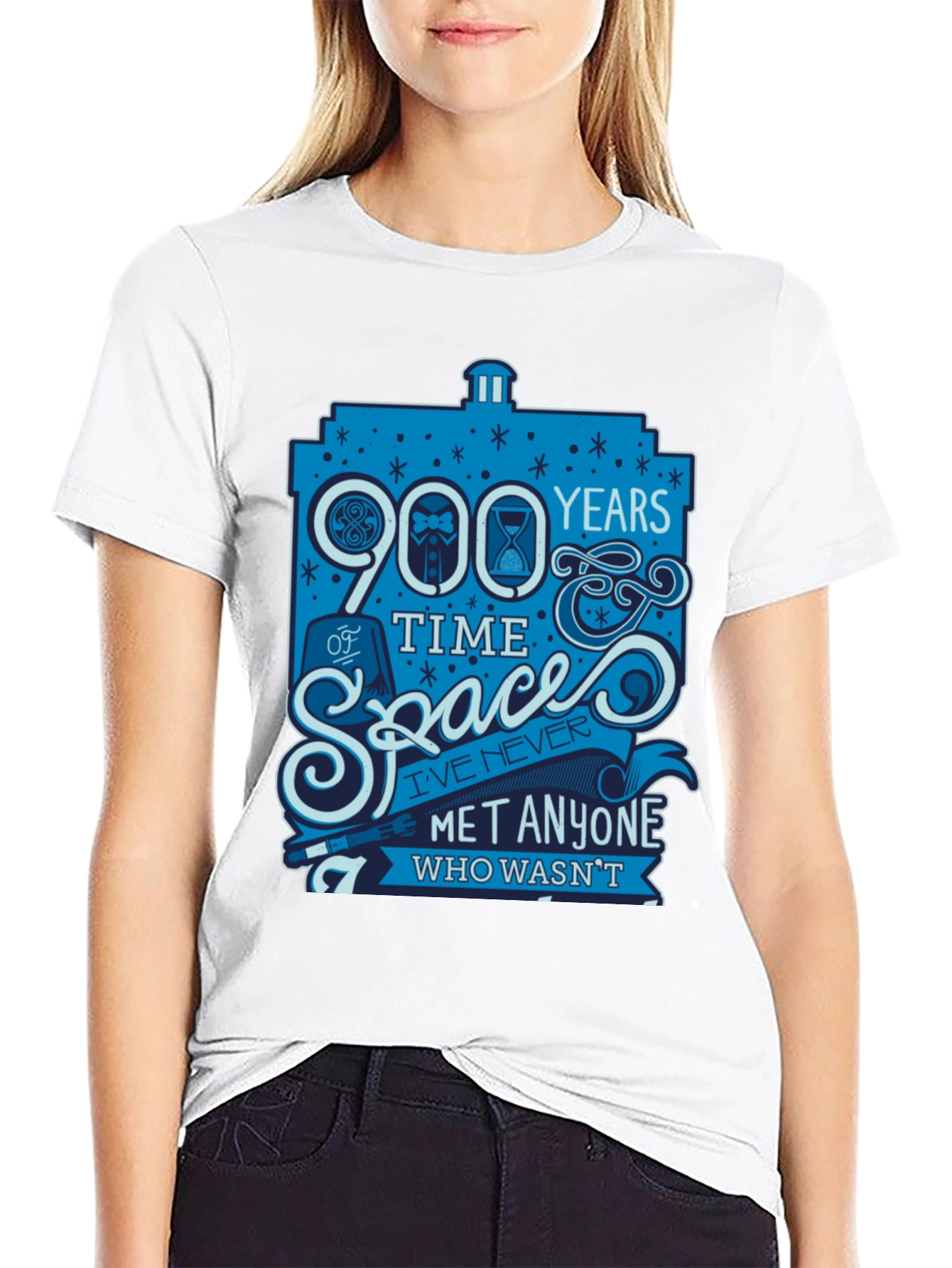 Doctor Who 900 Years Time Space Graphic T-Shirt