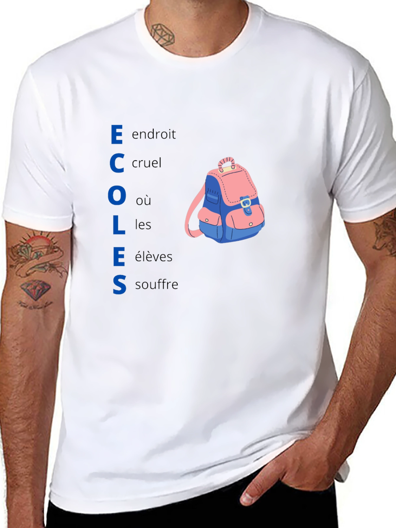 Schools Cruel Place Backpack T-Shirt