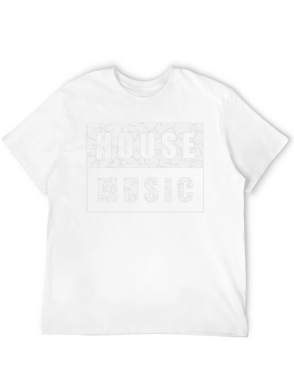House Music Graphic T-Shirt - Black