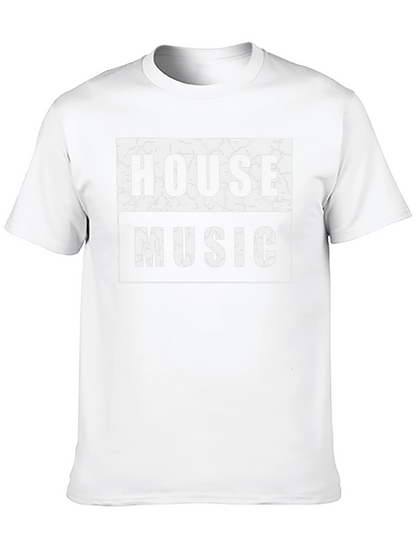 House Music Graphic T-Shirt - Black