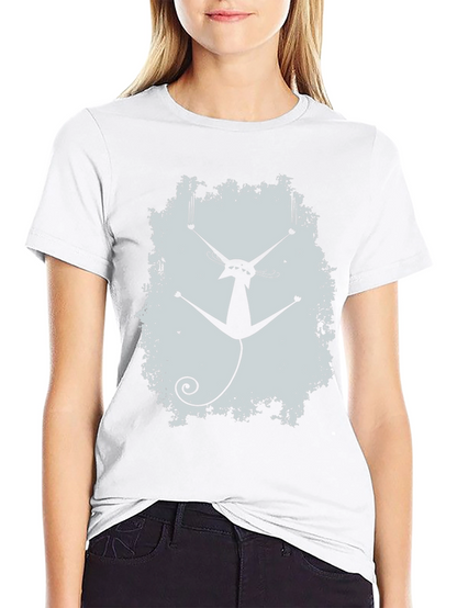 Cool Cat Scratch T-Shirt - Black Graphic Tee
