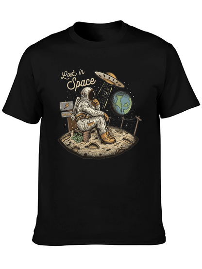 Lost in Space Graphic Tee - Relaxed Astronaut Design