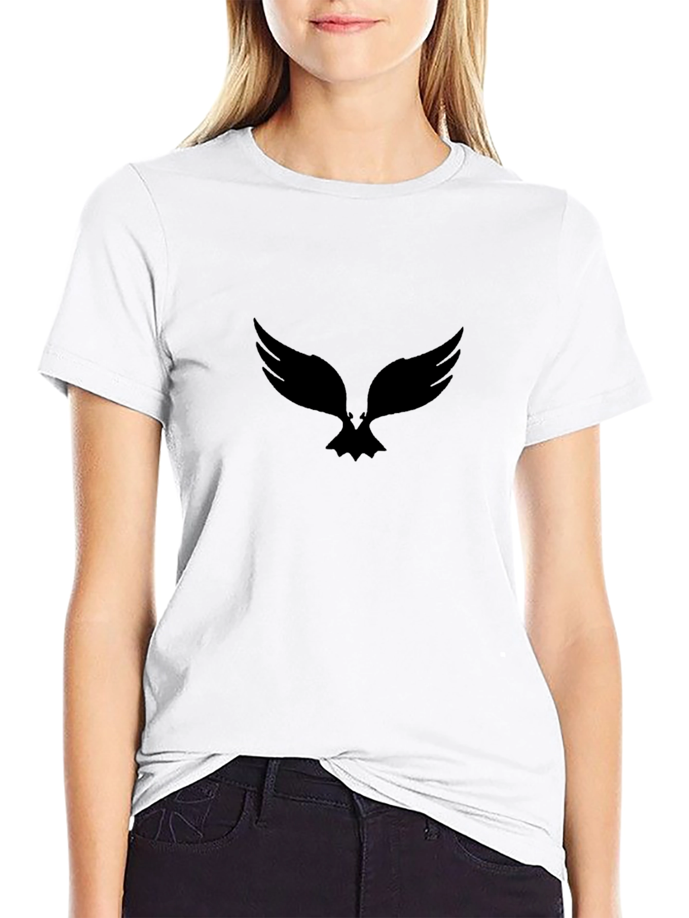 Raven Wings Graphic Black T-Shirt