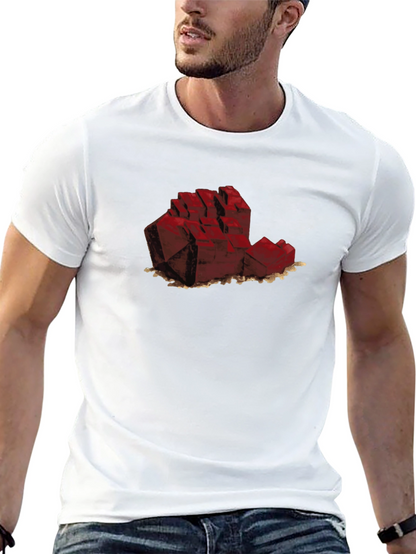 Red Crystal Geometric Tee