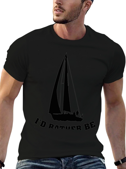 Sailboat T-Shirt - Id Rather Be Sailing