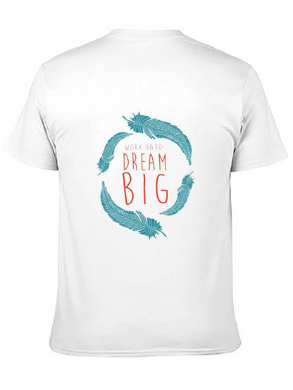 Dream Big Graphic Tee - Black Cotton T-Shirt
