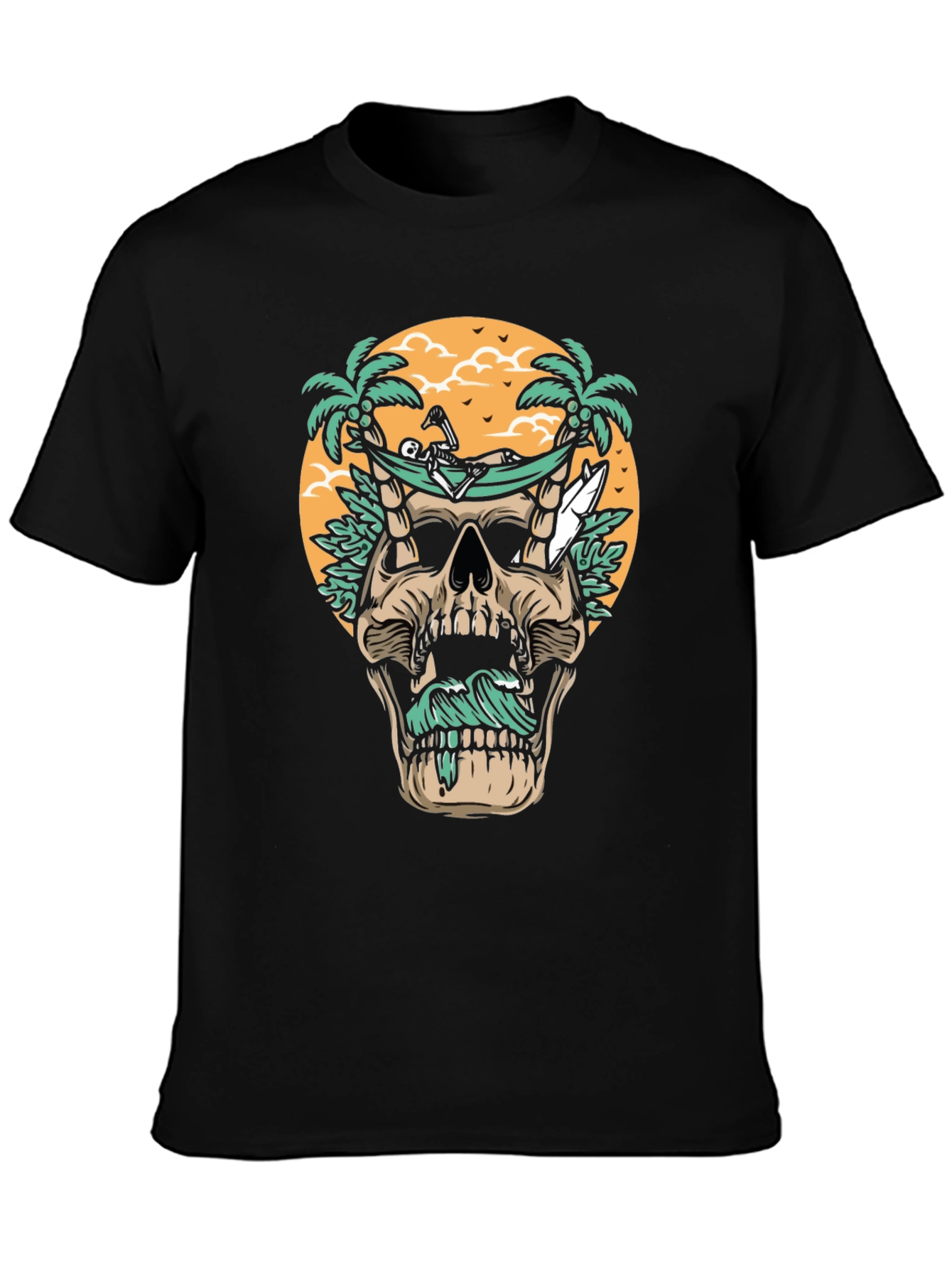 Skull Hammock T-Shirt - Beach Vibes