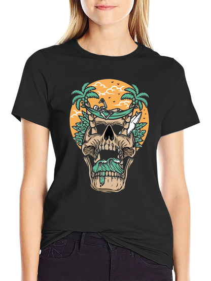Skull Hammock T-Shirt - Beach Vibes