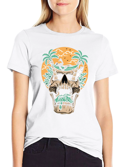Skull Hammock T-Shirt - Beach Vibes
