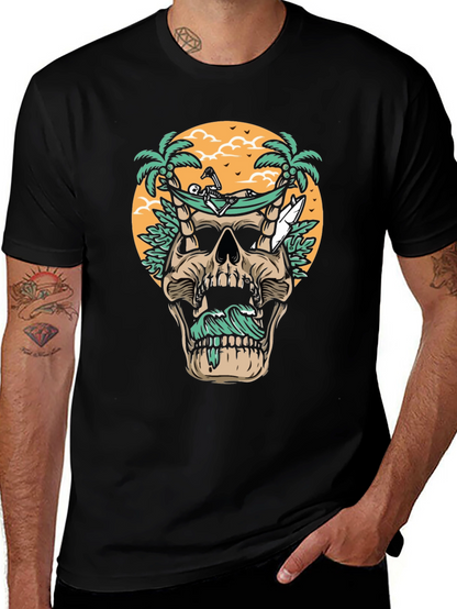 Skull Hammock T-Shirt - Beach Vibes