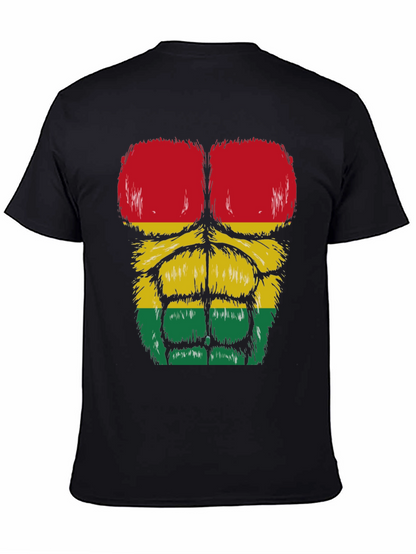 Rasta Gorilla Abs T-Shirt - Funny Graphic Tee