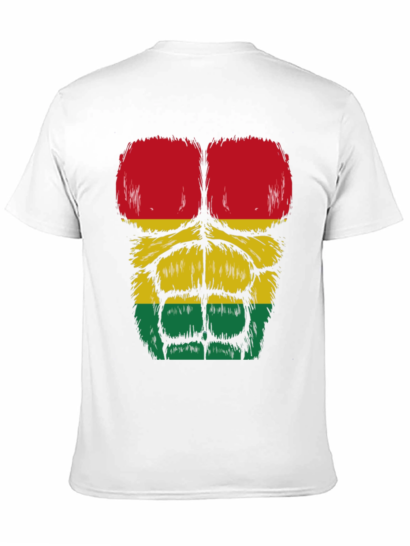Rasta Gorilla Abs T-Shirt - Funny Graphic Tee