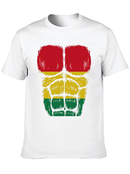 Rasta Gorilla Abs T-Shirt - Funny Graphic Tee
