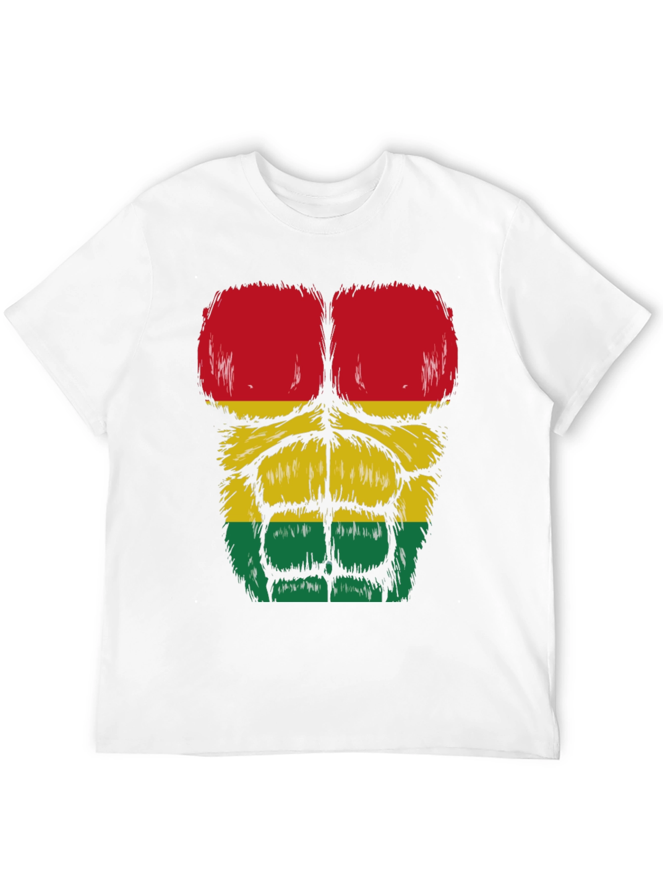 Rasta Gorilla Abs T-Shirt - Funny Graphic Tee