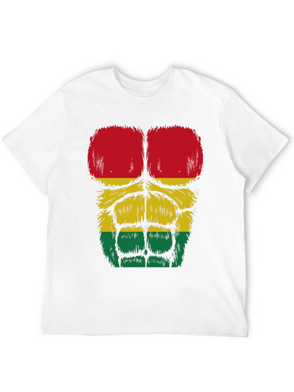Rasta Gorilla Abs T-Shirt - Funny Graphic Tee