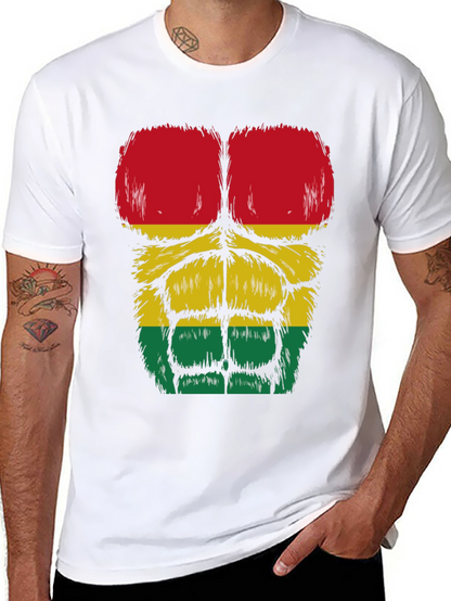Rasta Gorilla Abs T-Shirt - Funny Graphic Tee