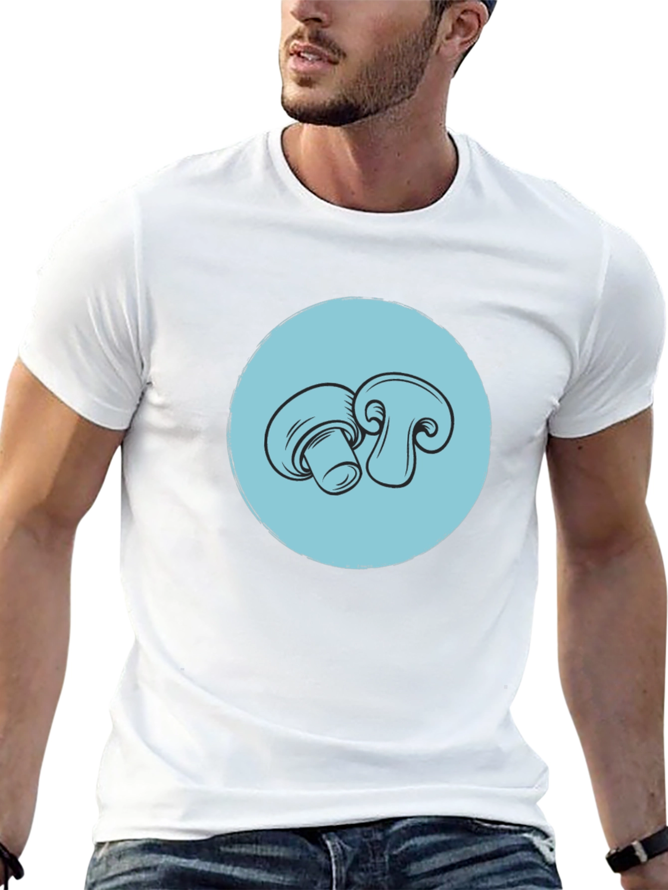 Mushroom Graphic Tee - Stylish Unisex T-Shirt