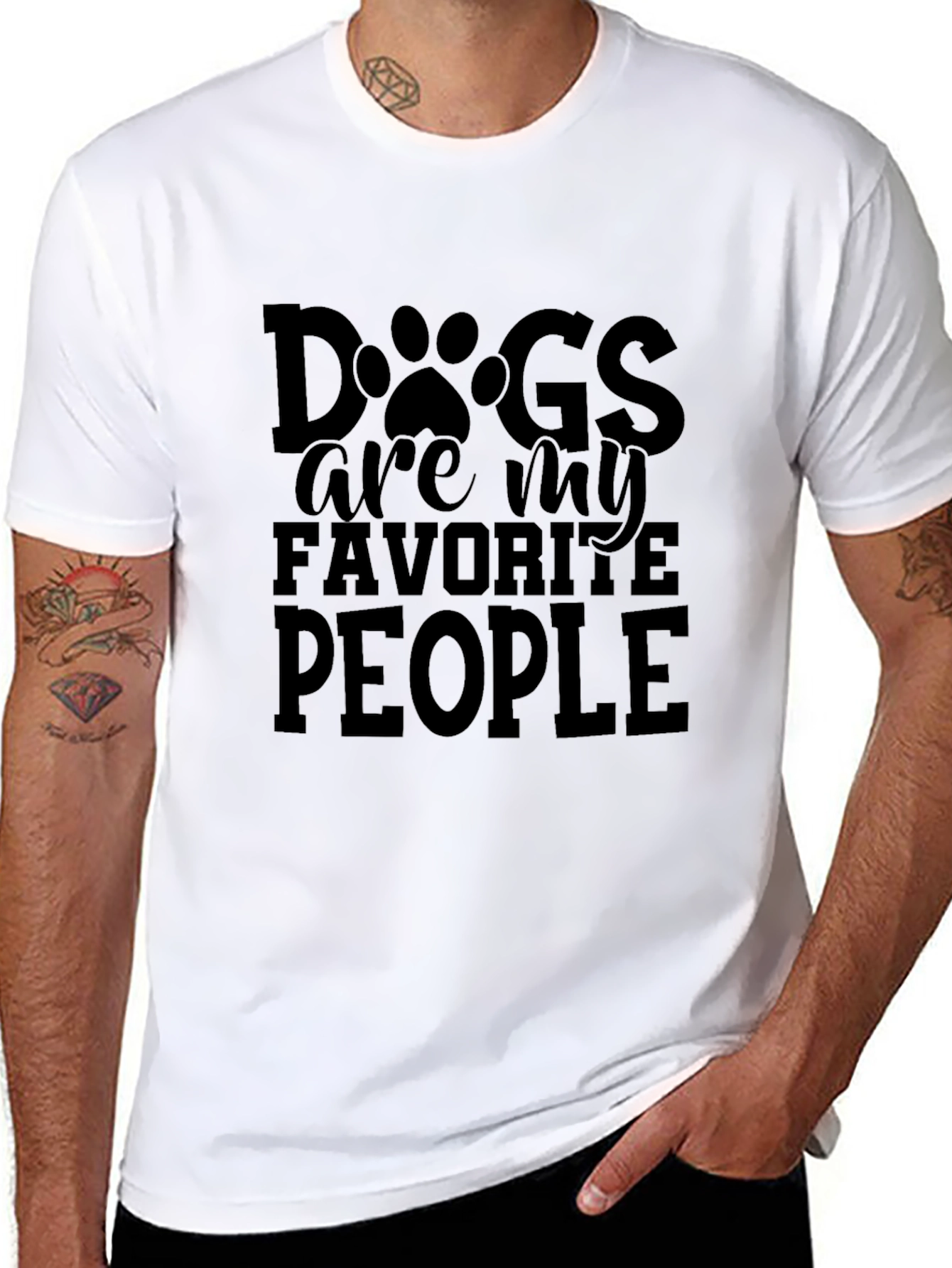 Dogs are my favorite people t-shirt