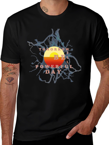 Powerful Day T-Shirt - Retro Graphic Tee