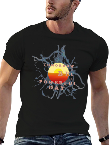 Powerful Day T-Shirt - Retro Graphic Tee