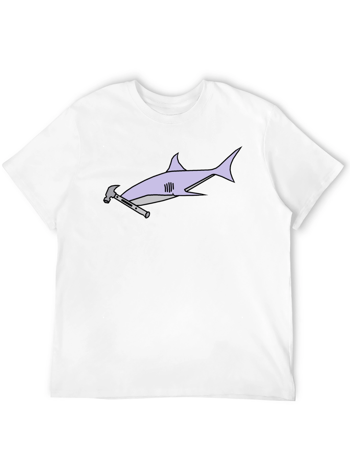 Hammerhead Shark T-Shirt - Black Cotton Graphic Tee