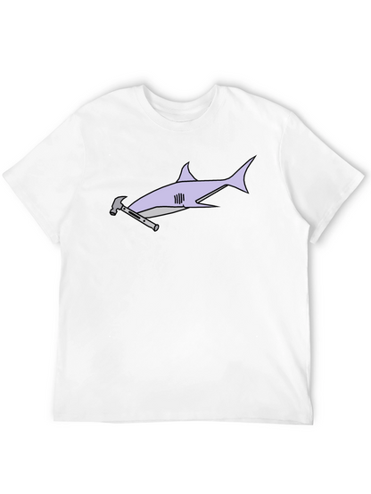 Hammerhead Shark T-Shirt - Black Cotton Graphic Tee