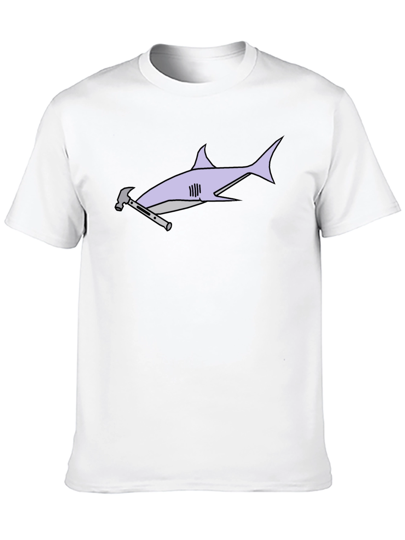 Hammerhead Shark T-Shirt - Black Cotton Graphic Tee