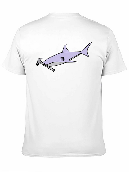 Hammerhead Shark T-Shirt - Black Cotton Graphic Tee