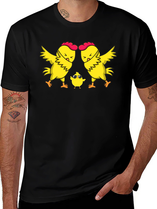 Cool Chicken Family T-Shirt - Dad Mom Chick