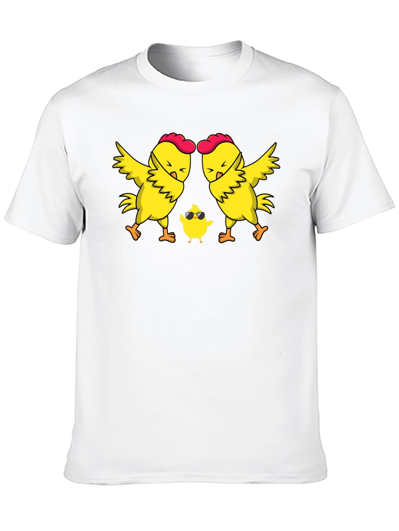 Cool Chicken Family T-Shirt - Dad Mom Chick