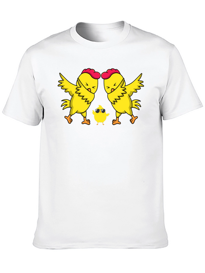 Cool Chicken Family T-Shirt - Dad Mom Chick